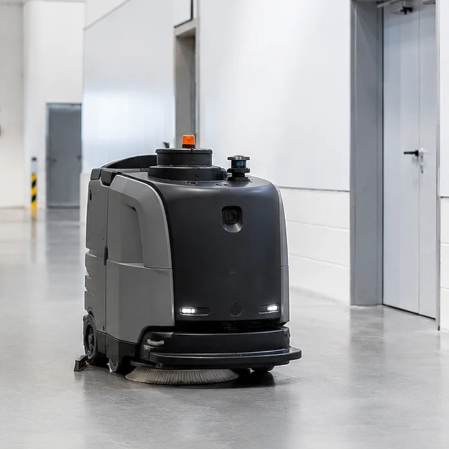Reinigungsroboter im industriellen Einsatz